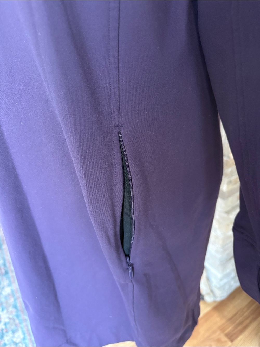 Dululth Trading Co purple dress tunic hooded long sleeve stretch fabric pockets - Picture 8 of 16